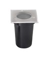 V-Tac GU10 mini inbouwspot - Vierkant, roestvrij staal, GU10 fitting