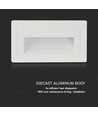 3W LED trapverlichting - 180lm, 3000K, wit, 5,8x10,3 cm, incl. lichtbron