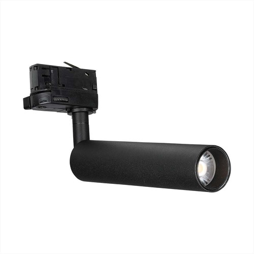 7W Samsung LED spanningsrail spot, RA90 - Zwart, 700lm, 5 jaar garantie