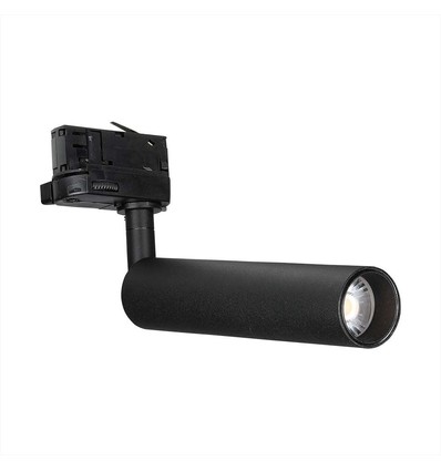 7W Samsung LED spanningsrail spot, RA90 - Zwart, 700lm, 5 jaar garantie