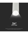 15W Samsung LED spanningsrail spot, RA90 - 100lm/W, 24 graden, wit, 5 jaar garantie
