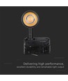15W Samsung LED spanningsrail spot, RA90 - 24 graden, zwart, 5 jaar garantie, Samsung LED chip