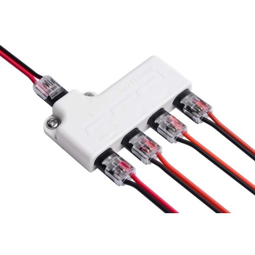 IDC 4-wegs splitter - IP20, 5V-36V, 6A