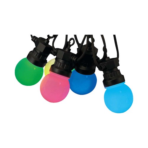 7m LED lichtsnoer met 15 RGB lampen - 0.5W/lamp, bediend via meegeleverde afstandsbediening