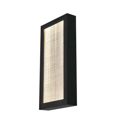 20W LED buiten wandlamp - IP65, 2300lm, zwart, warm wit, 40cm hoog