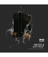 12W LED wandlamp met up/down licht - IP65, zwart, 3000K, 1250lm, incl. lichtbron