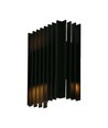 12W LED wandlamp met up/down licht - IP65, zwart, 4000K, 1250lm, 340° stralingshoek