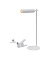 Oplaadbare 3-in-1 LED-lamp - Magnetisch, wit, dimbaar, incl. voet en 2 stuks montagebeugels