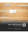 Oplaadbare 3-in-1 LED-lamp - Magnetisch, wit, dimbaar, incl. voet en 2 stuks montagebeugels