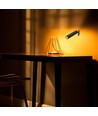 Oplaadbare 3-in-1 LED-lamp - Magnetisch, zwart, dimbaar, incl. voet en 2 stuks montagebeugels