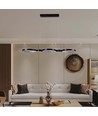 38W LED hanglamp, 100cm - Zwart, 4560lm, 4000K, incl. lichtbron