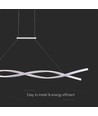 30W LED hanglamp, 120x100cm - 3450lm, wit, 4000K, designer plafondlamp, incl. lichtbron