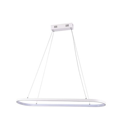 24W Hanglamp - LED (80x20x100cm), 4000K, wit armatuur
