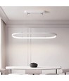 24W Hanglamp - LED (80x20x100cm), 4000K, wit armatuur