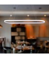 24W Hanglamp - LED (80x20x100cm), 4000K, wit armatuur
