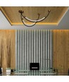 20W LED pendellamp / plafondlamp, L100x60cm - 2500lm, zwart en goud, IP20, incl. lichtbron