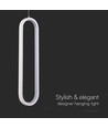 9W LED pendellamp in zwart en goud - 3000K, designer hanglamp, CRI >80