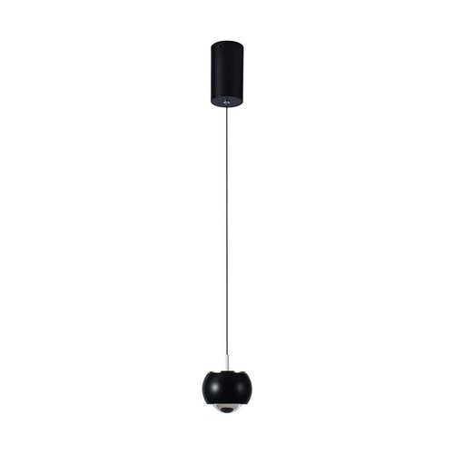 9W LED pendellamp - 1000lm, zwart, 10x10x100cm, IP20 binnen
