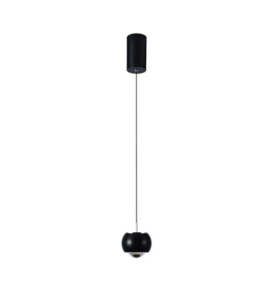 9W LED pendellamp - 1000lm, zwart, 10x10x100cm, IP20 binnen