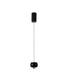 9W LED pendellamp - 1000lm, zwart, 10x10x100cm, IP20 binnen