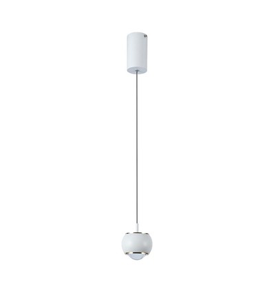 9W LED pendellamp, wit - 1000lm, 111lm/W, 10x10x100cm, incl. lichtbron