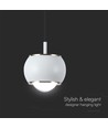 9W LED pendellamp, wit - 1000lm, 111lm/W, 10x10x100cm, incl. lichtbron