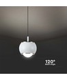 9W LED pendellamp, wit - 1000lm, 111lm/W, 10x10x100cm, incl. lichtbron