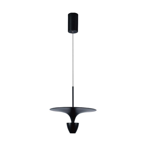 9W designer pendellamp - Zwart, 1000lm, 120°, IP20 binnen
