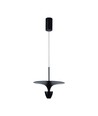 9W designer pendellamp - Zwart, 1000lm, 120°, IP20 binnen