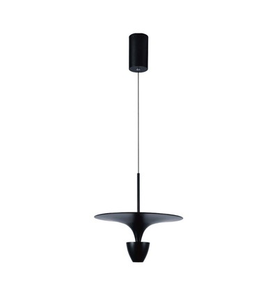 9W LED pendellamp, zwart - 1000lm, 120 graden, IP20 binnen, incl. lichtbron