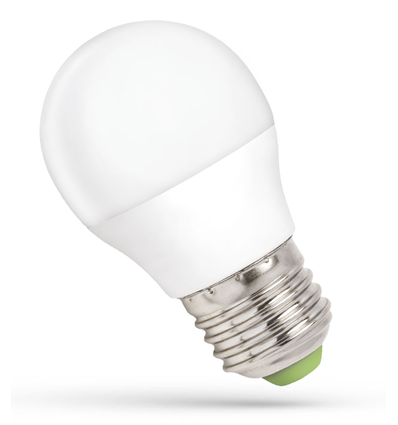 E27 6W dimbare LED kogellamp - G45, mat glas