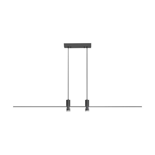 19W LED pendellamp - 80cm, zwart, 2160lm, incl. lichtbron
