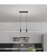 19W LED pendellamp - 80cm, zwart, 2160lm, incl. lichtbron
