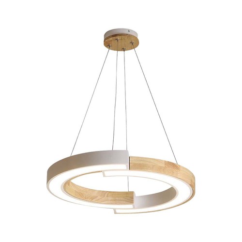 32W Hanglamp - LED, 43x100, 4000K, Wit, Hout