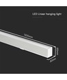 120cm 40W LED lijnverlichting met Samsung chip - Wit, CCT, incl. ophangkabel, plafondlamp voor kantoor