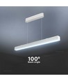120cm 40W LED lijnverlichting met Samsung chip - Wit, CCT, incl. ophangkabel, plafondlamp voor kantoor