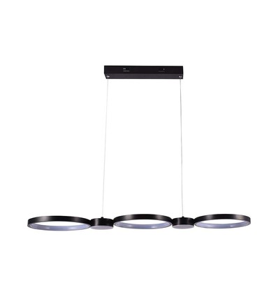 97cm 38W LED pendel - 120lm/W, 4560lm, zwarte behuizing, 3000K, incl. lichtbron