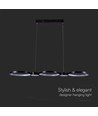 97cm 38W LED pendel - 120lm/W, 4560lm, zwarte behuizing, 3000K, incl. lichtbron
