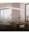 24W LED pendellamp / hanglamp - 80x104cm, 3000lm, wit, 4000K, incl. lichtbron