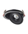 12W LED Inbouwspot - COB, 3-in-1, Zwarte behuizing