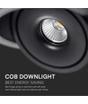 20W LED COB Inbouwspot - 3-in-1 Zwarte behuizing