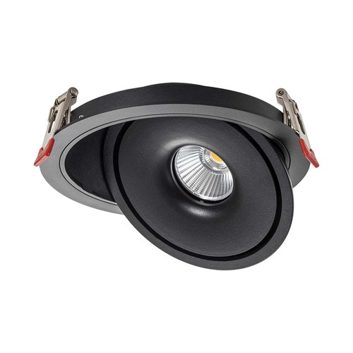 30W LED inbouwpanel, RA90, zwart - 3-in-1 CCT, Gat: Ø18 cm, Afmeting: Ø20 cm