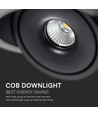 30W LED inbouwpanel, RA90, zwart - 3-in-1 CCT, Gat: Ø18 cm, Afmeting: Ø20 cm