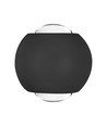 2W ronde 2-weg wandlamp - IP54, zwart, up/down licht, 3000K, incl. lichtbron