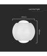 2W wandlamp met up/down licht - IP54, wit, 3000K, aluminium, incl. lichtbron