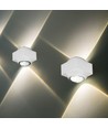 2W LED wandlamp up/down - IP54, 3000K, wit, incl. lichtbron