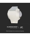 2W LED wandlamp up/down - IP54, 3000K, wit, incl. lichtbron