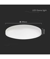 24W LED plafondlamp - Rond, wit frame, IP44