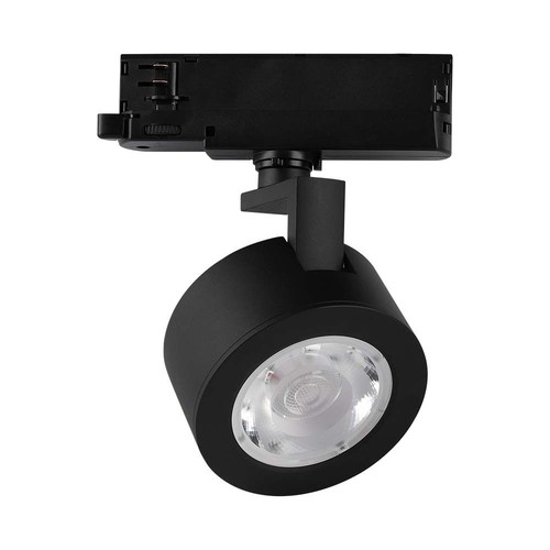 30W LED COB Railschijnwerper - 3-in-1 Zwarte Behuizing