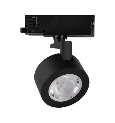 30W LED COB Railschijnwerper - 3-in-1 Zwarte Behuizing